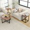 Modern Coffee Table Set of 3 with Storage for Living Room or Lounge